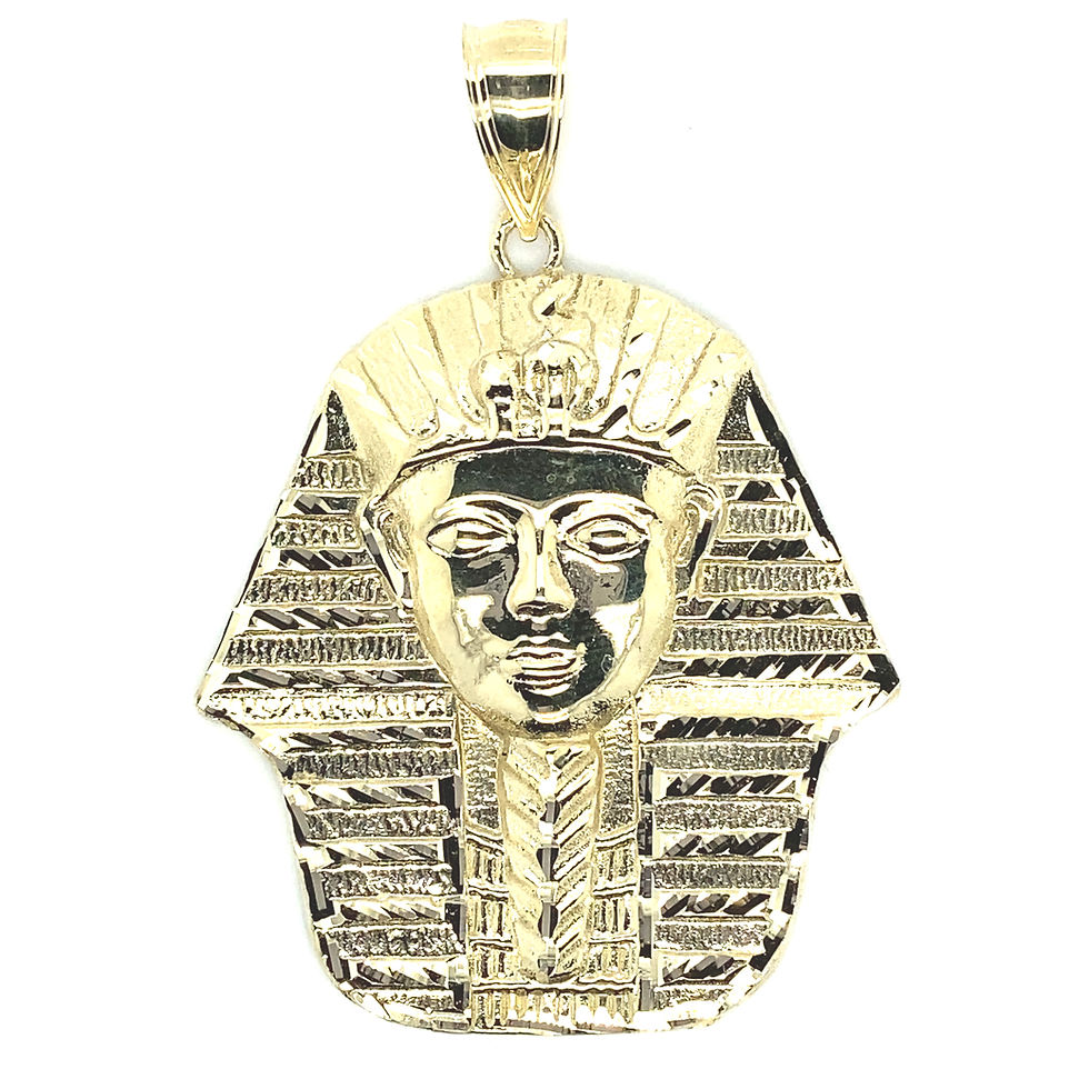 Thumbnail: Men's 10K Gold Pharaoh Egyptian Pendant