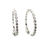 Thumbnail: Beautiful Certified 5ct Diamond & 18k White Gold Loop Round Earrings GORGEOUS!