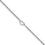 Thumbnail: Beautiful White Gold Diamond Cut Rope Anklet w/Heart Measures 10"