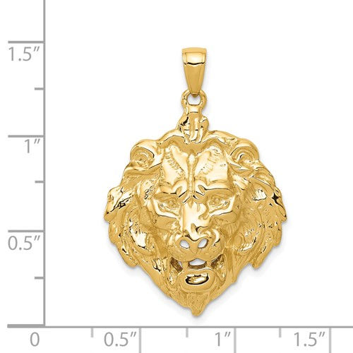 Thumbnail: 14k Solid Yellow Gold Lion Charm 7g Gorgeous Piece!