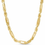 Thumbnail: Large Hollow 10K Figarope Milano Chain Necklace 27" 9.5mm GORGEOUS!