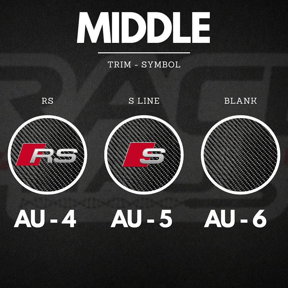 Thumbnail: AUDI RS STYLE CUSTOMISABLE CARBON FIBER / ALCANTARA / LED STEERING WHEEL