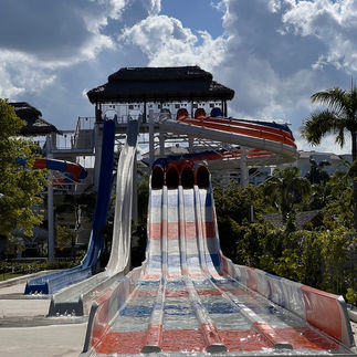 Waterslides for all ages at Hard Rock Punta Cana