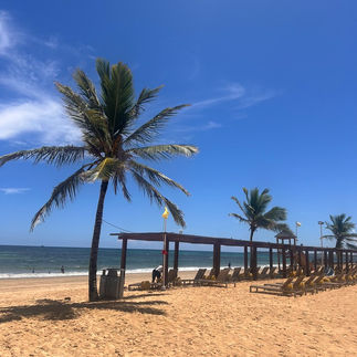 Looking across the beach setup at Nickelodeon Punta Cana
