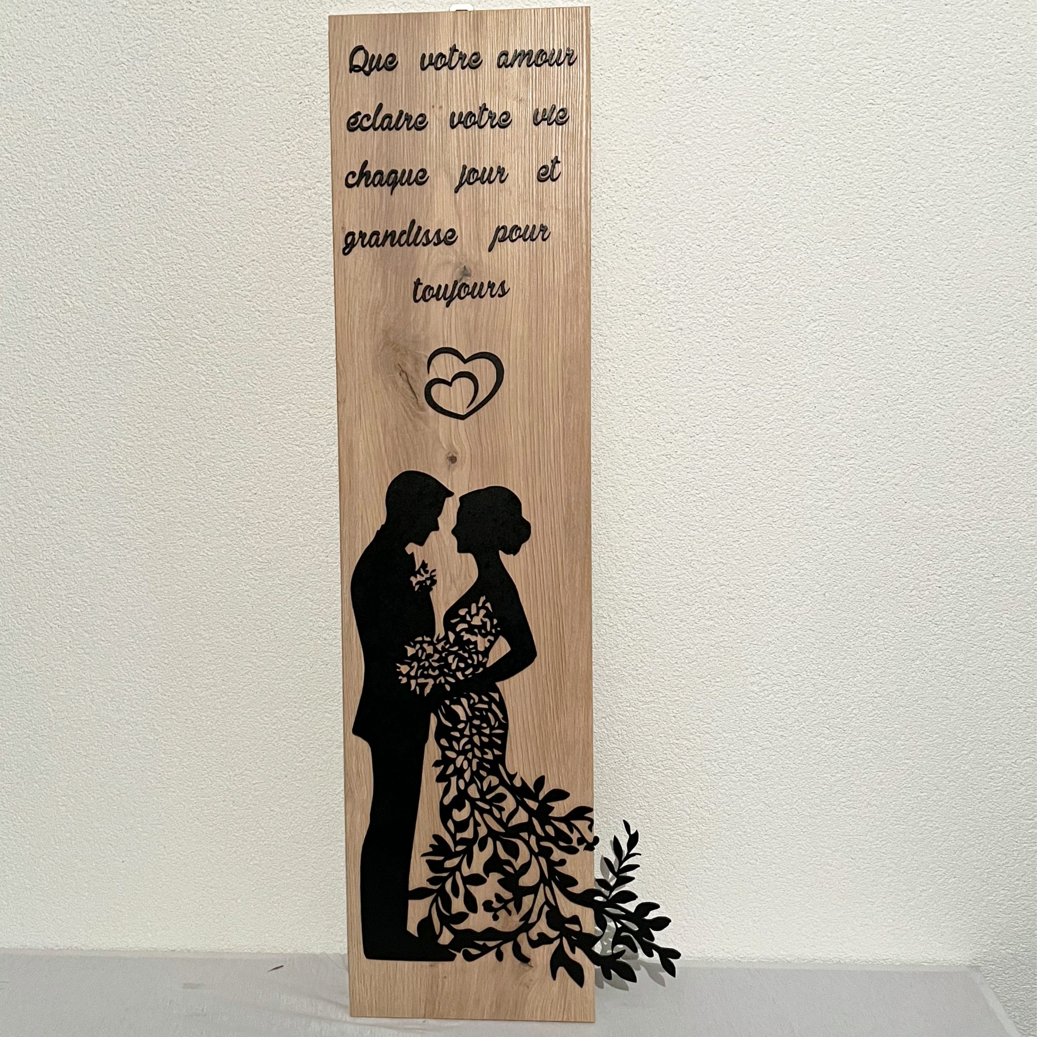 Tableau - Vive les mariés - 80cm de haut