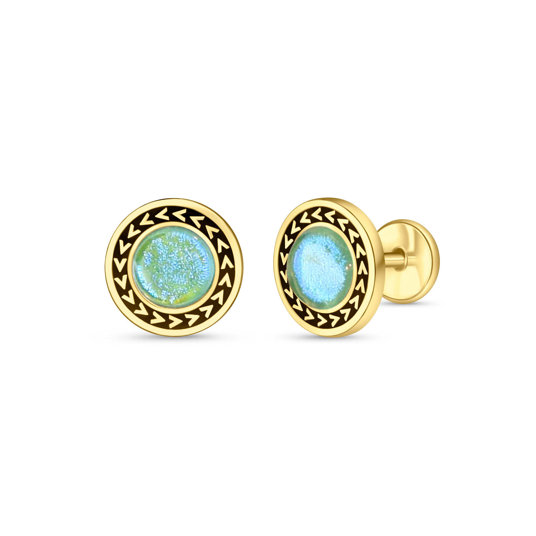 Polar Night Cufflink - Azur