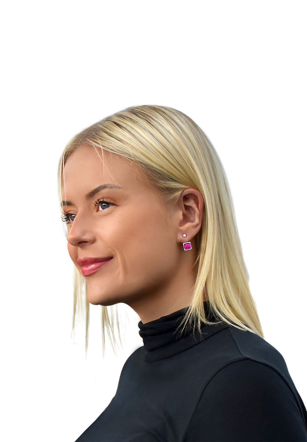 Miniatyrbilde: Polar Night Box Earrings - Pink