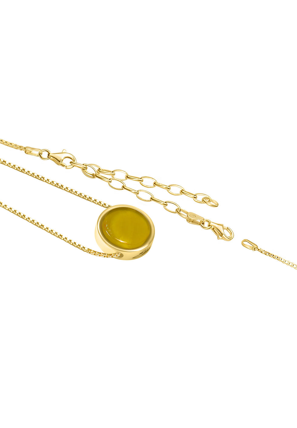 Miniatyrbilde: Arctic Circle Necklace - Olive Green Opaque