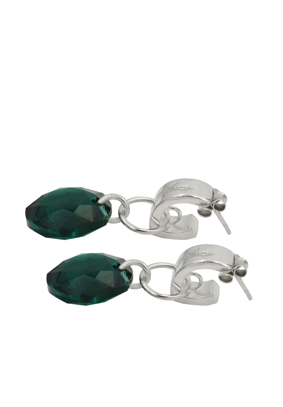 Thumbnail: Classic Cut Earrings - Emerald
