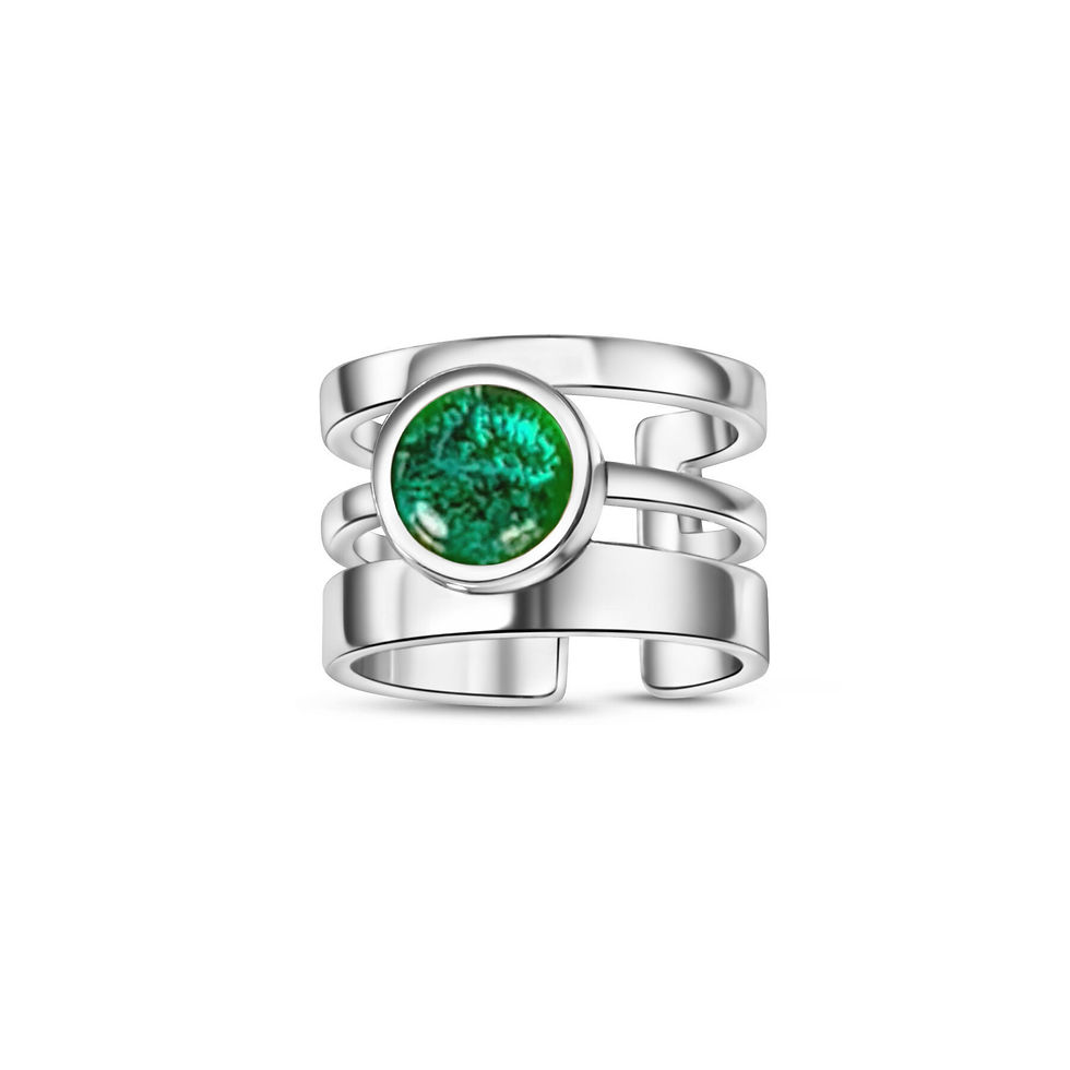 Rod Ring - Emerald Green