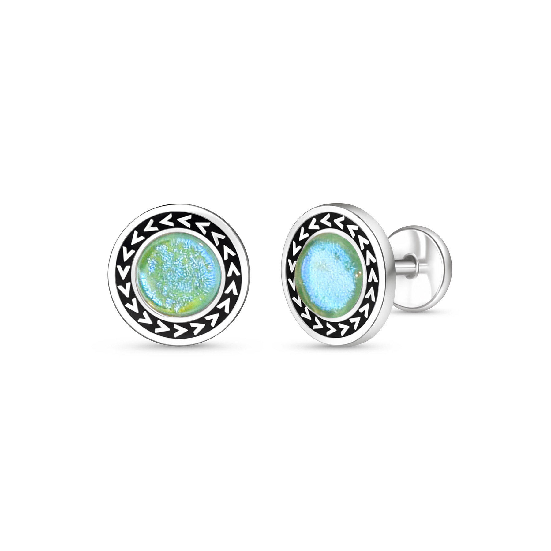 Polar Night Cufflink - Azur