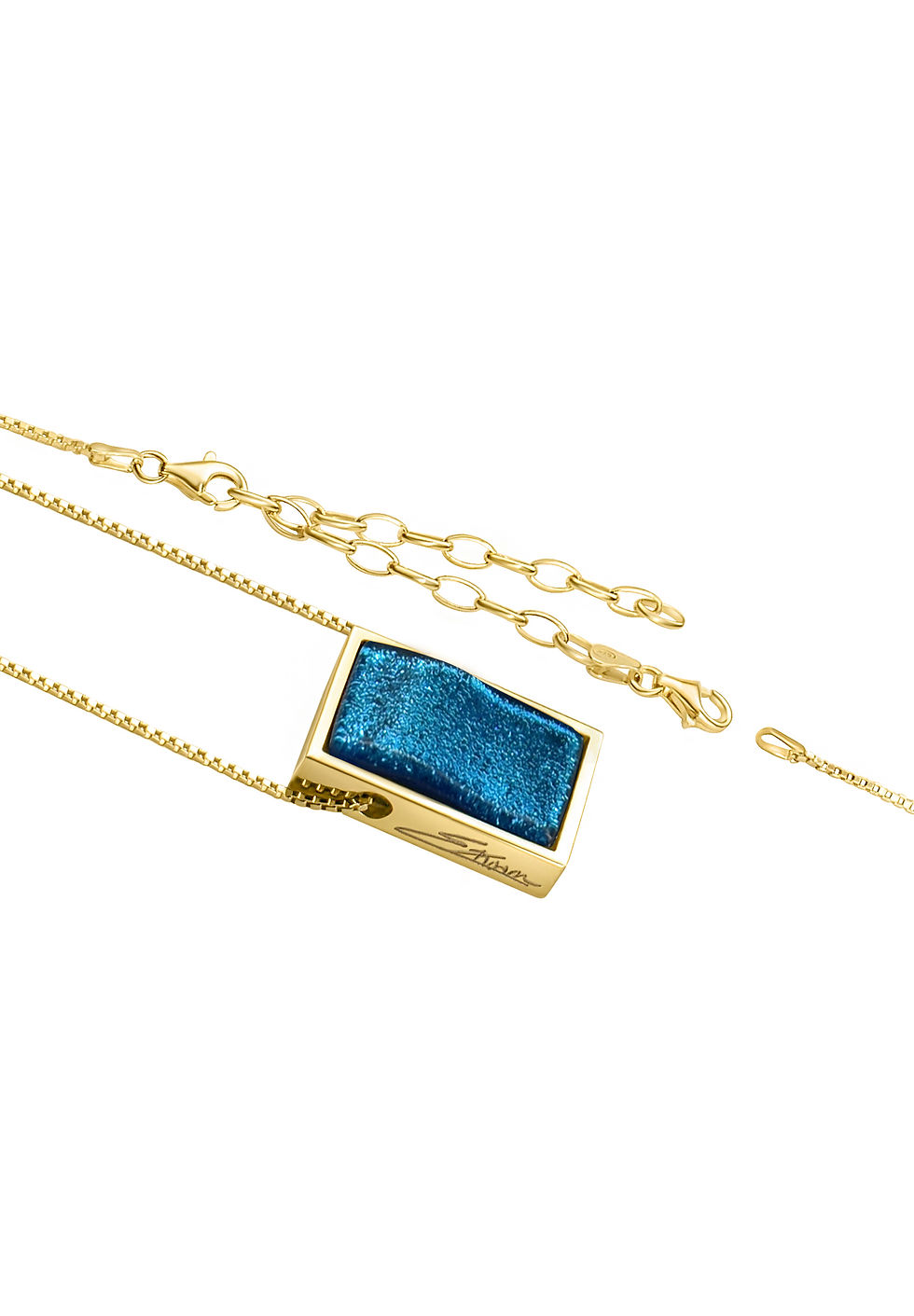 Thumbnail: Northern Light Necklace - Navy Blue