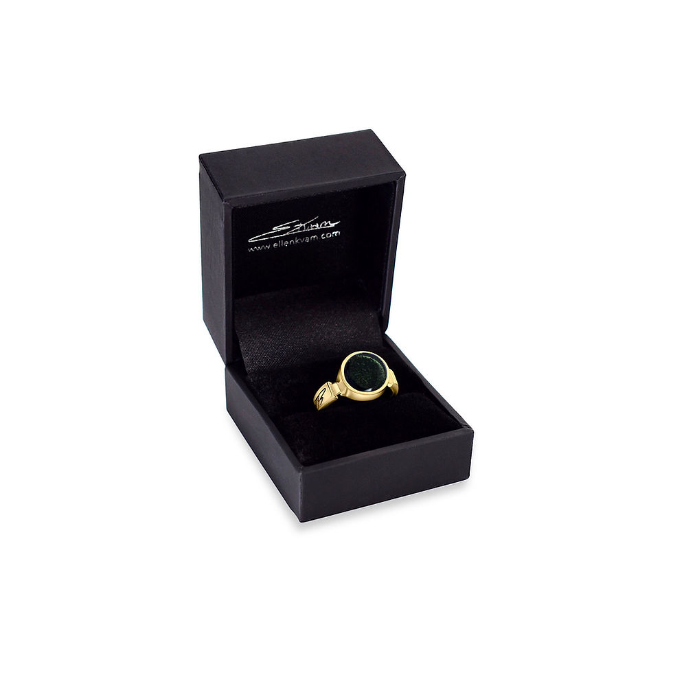 Miniatyrbilde: Arctic Circle Ring - Jet Black