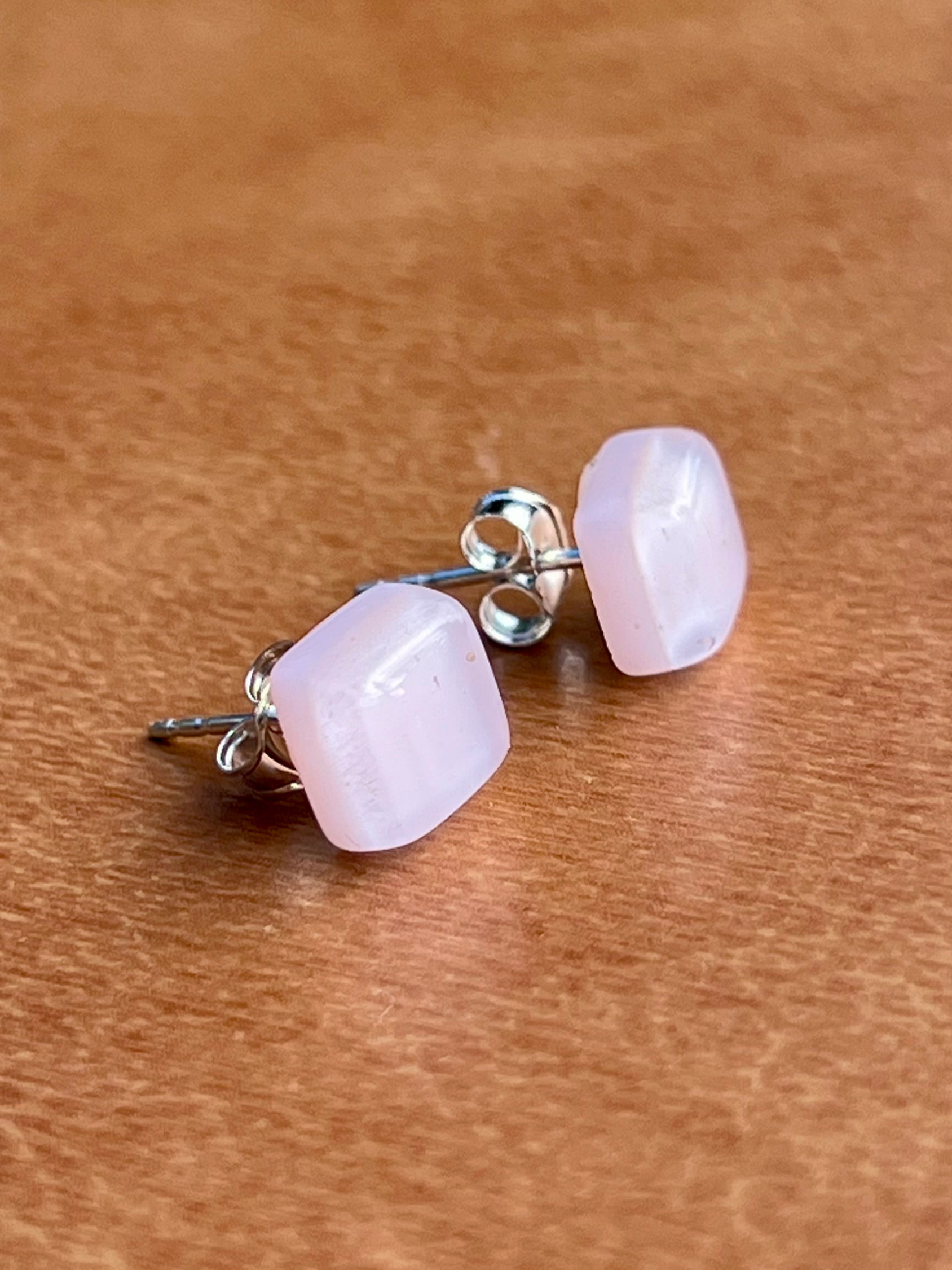 Stud Earrings - Antique Pink