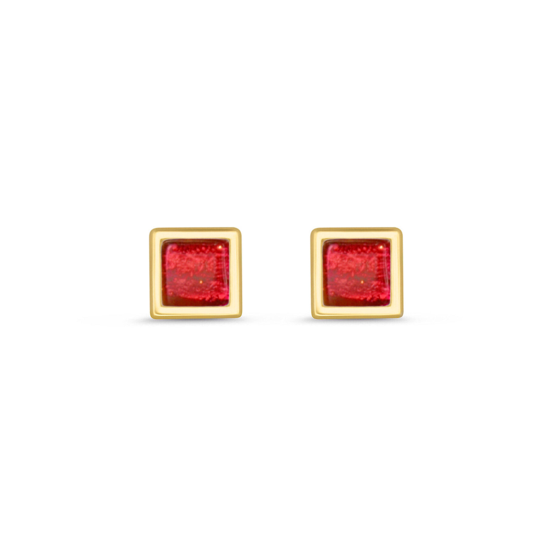 EK Studio Stud Square - Red