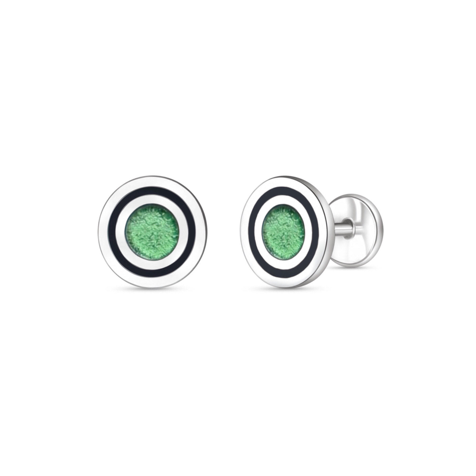 Arctic Circle Cufflinks - Spring Green