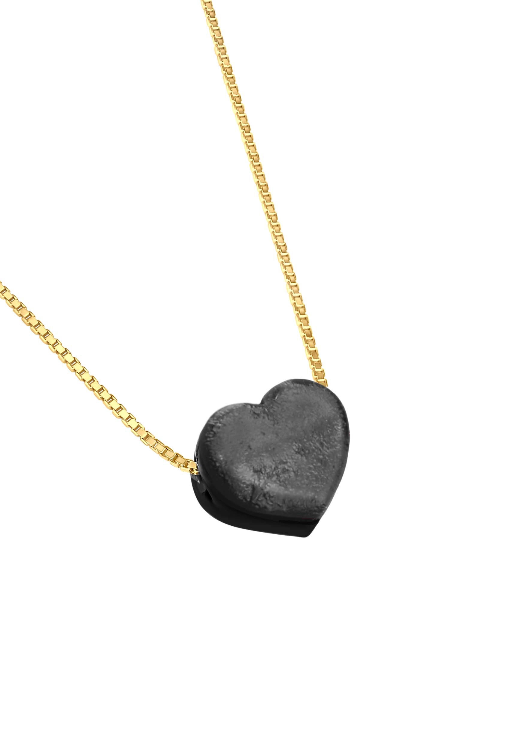 Heart Sparkle Necklace - Sparkling Grey