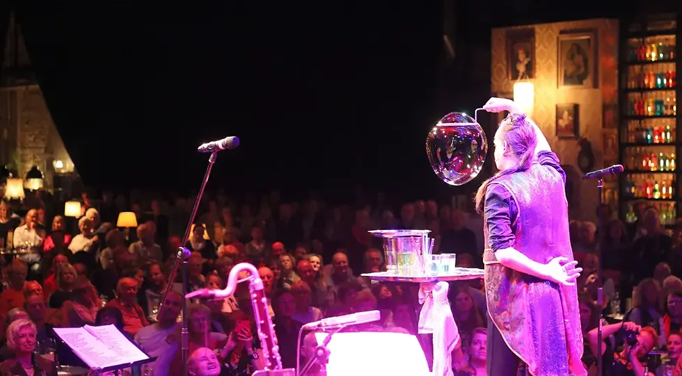 Stephan Masur Bubbelshow op een bedrijfsfeest