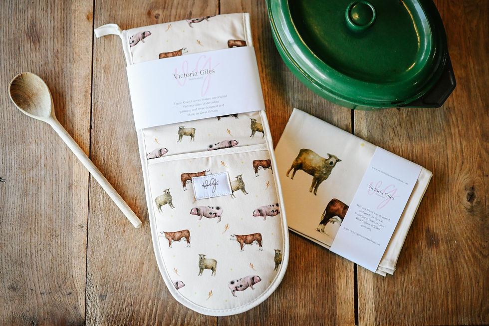 Thumbnail: Farm Animals Tea Towel