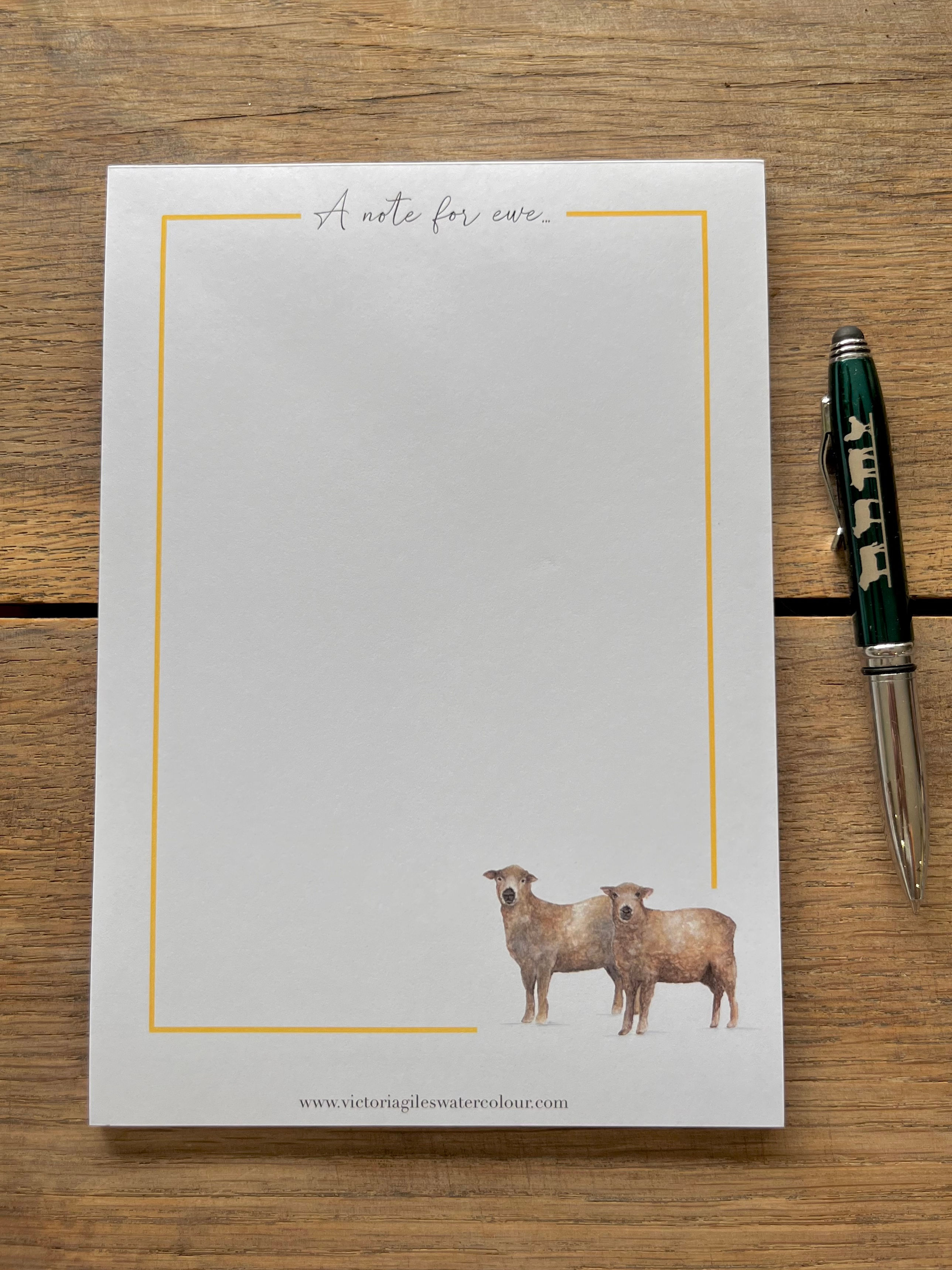 A Note for Ewe Need A5 Notepad 