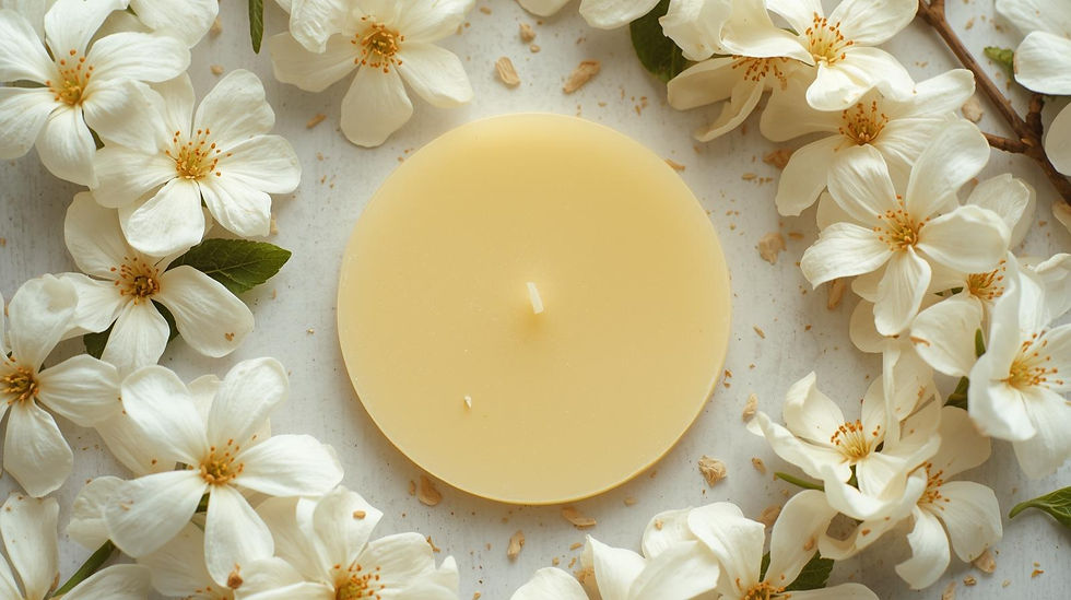 Jasmin fondant parfumé cire de soja et parfums de grasse