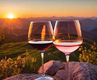 Sunset with Wine