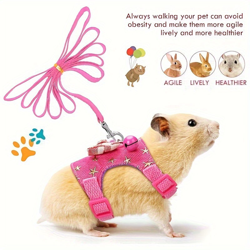 Thumbnail: Small Animal Harness and Leash Set