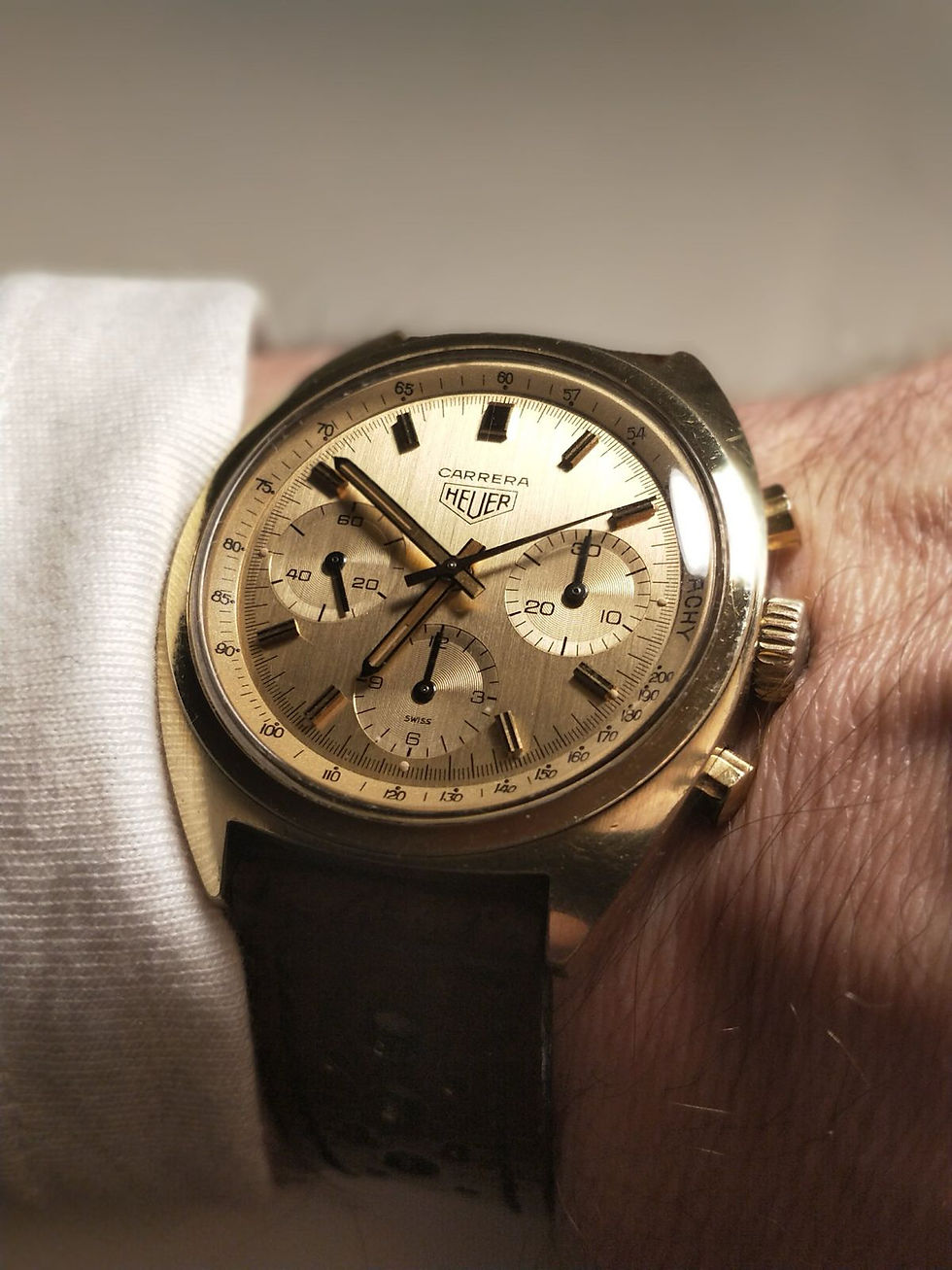 Pikkukuva: Heuer Carrera Chronograph, 38mm, (ref. 73655) 