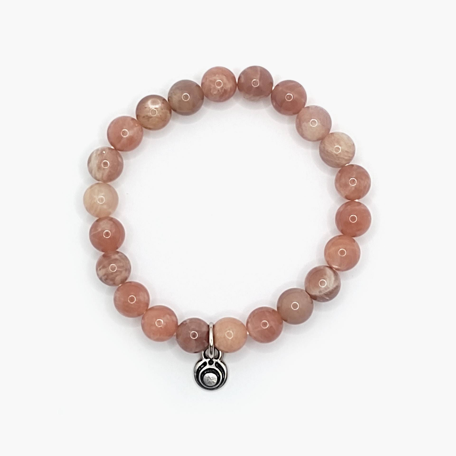 Pulseira Pedra da Lua Pêssego