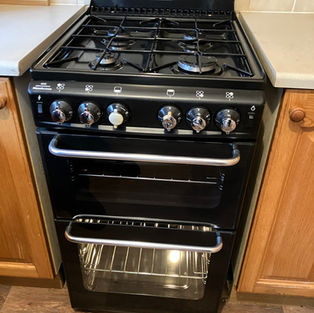 Newly cleaned double oven