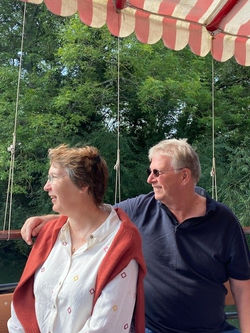 Andy and Alison Tarrant Boat Trip