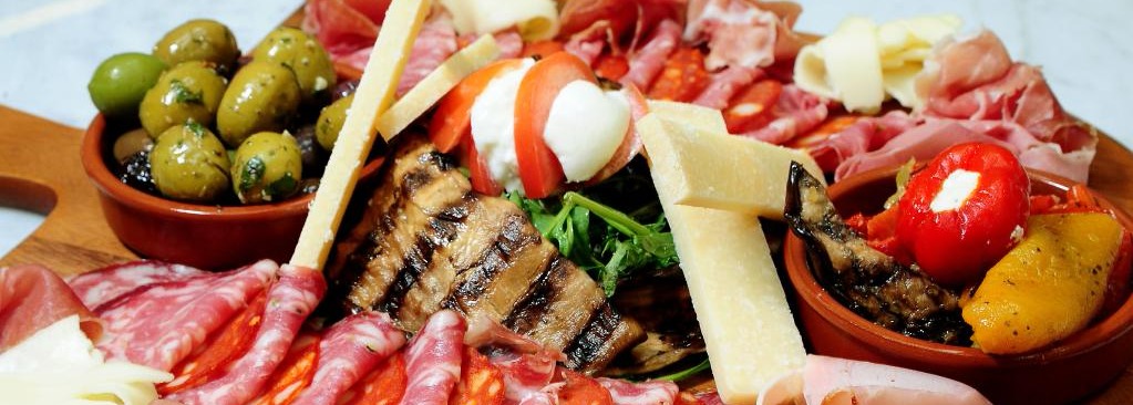 Arranged Food and Objects