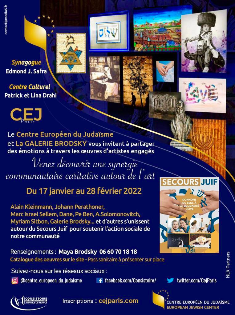 Galerie Brodsky & CEJ.Affiche de l’exposition de 2022