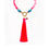 Thumbnail: Lia Pink Tassel Necklace