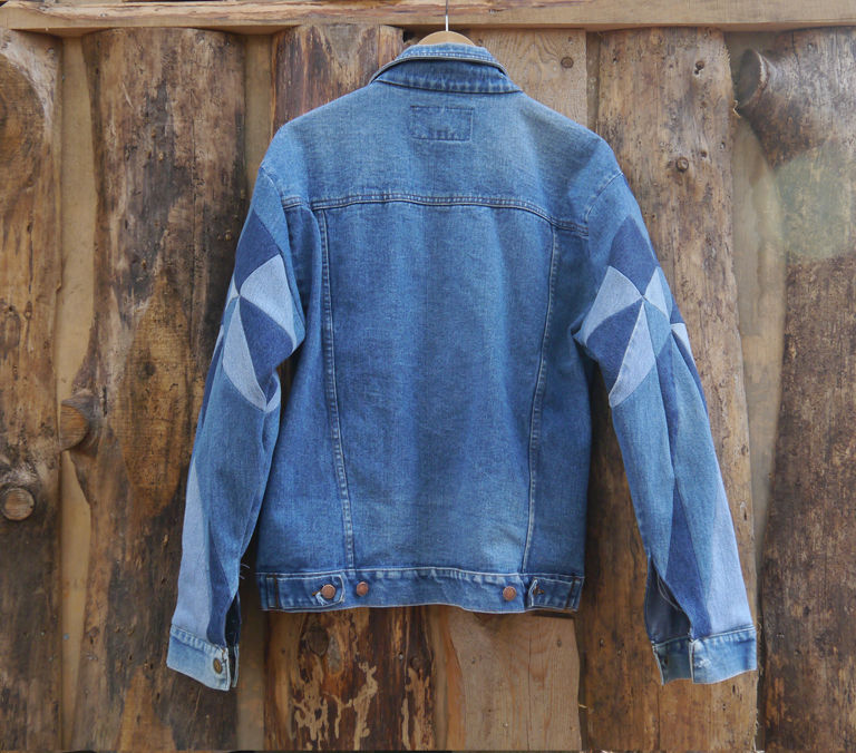 Thumbnail: Kaleidoscope Denim Patchwork Jacket