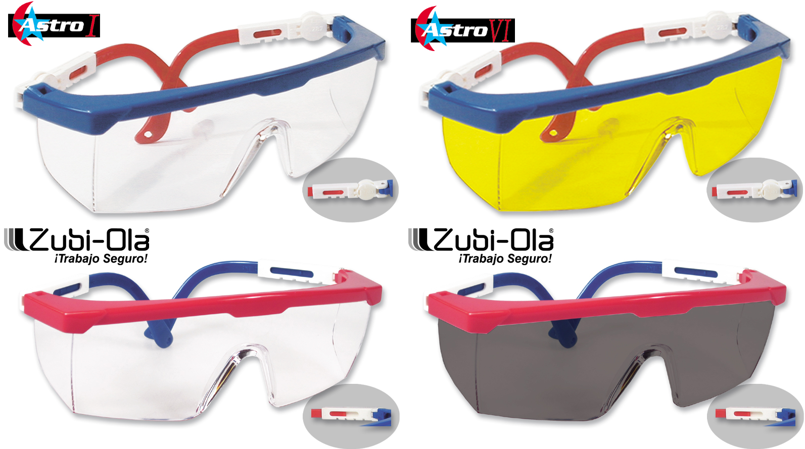 Gafas Unilente en Policarbonato • Brazos extensibles y Ratchet