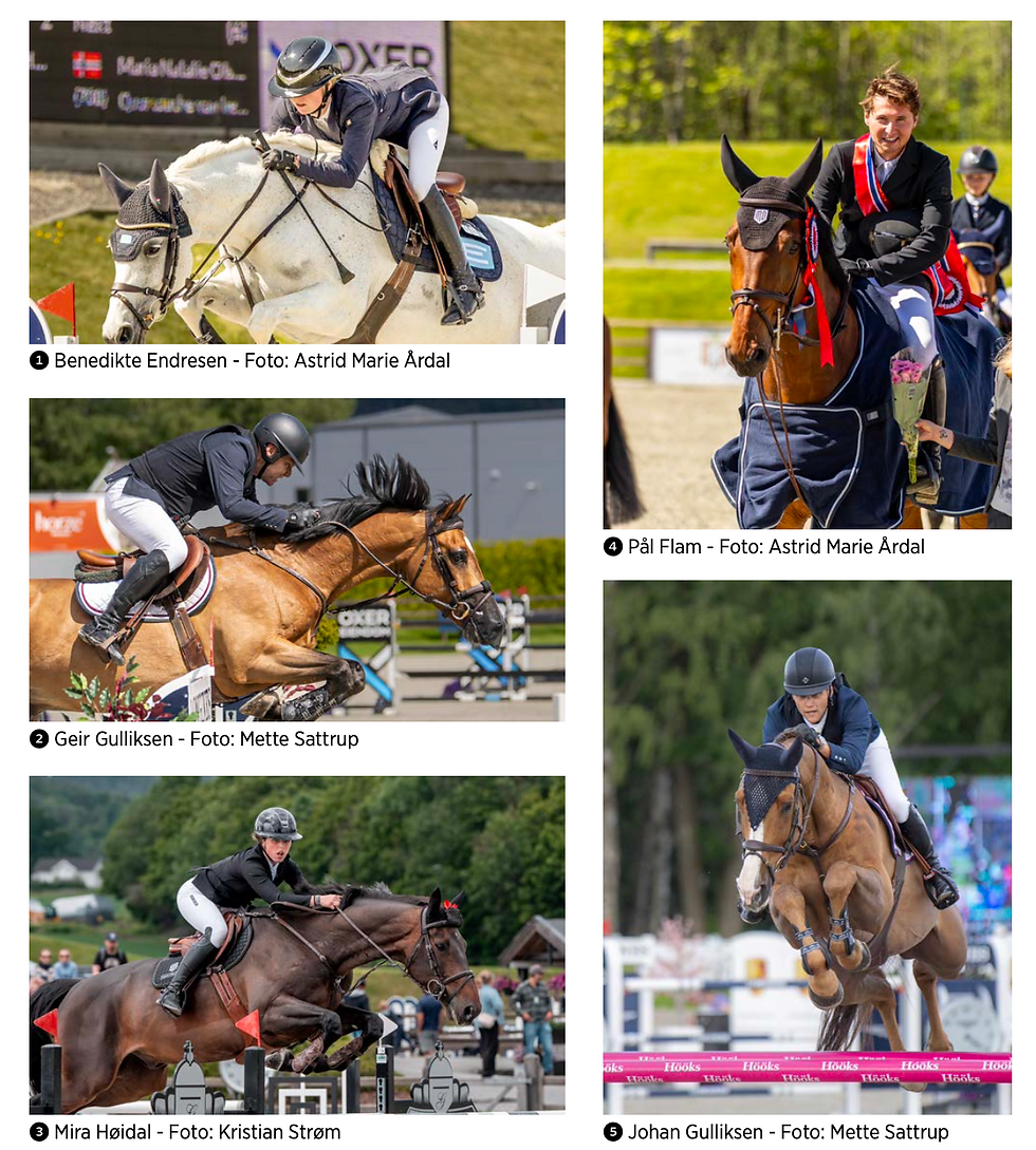 Det norske laget under fredagens Nations Cup