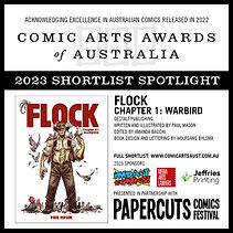 2023 Comic Arts Awards of Australia shortlist.