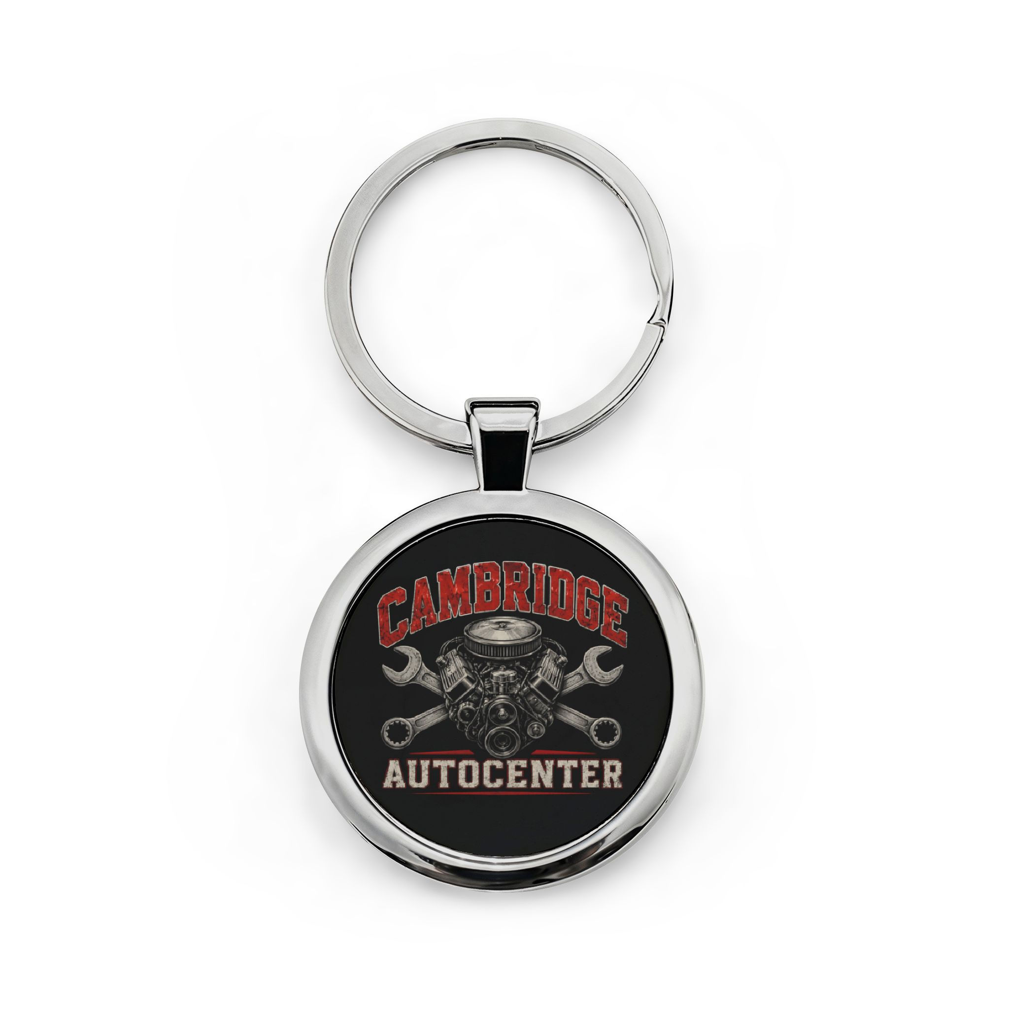 Round Stainless Steel Keychain