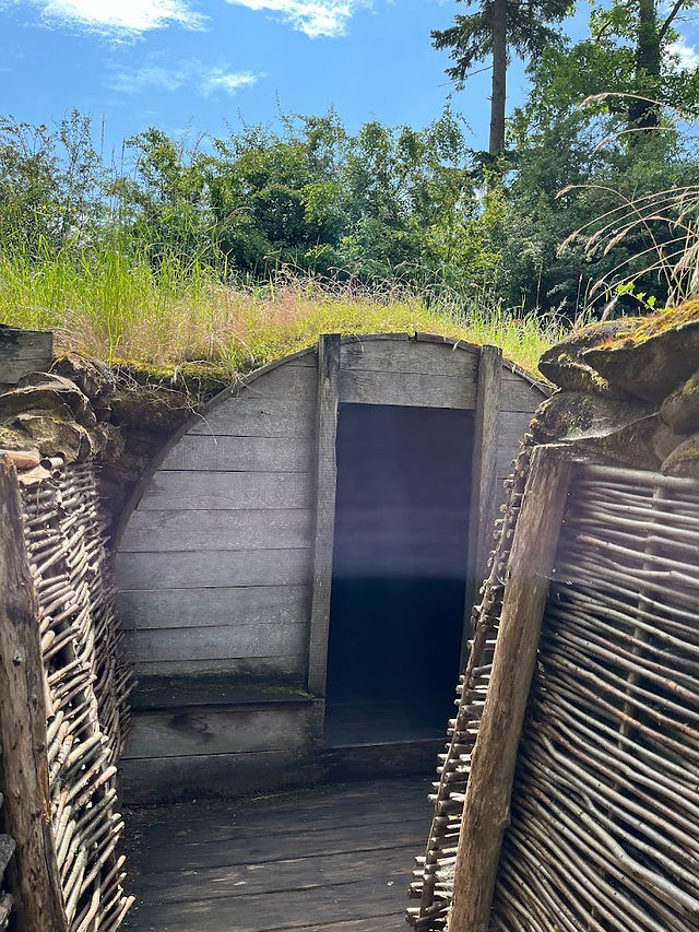 Paschendaele Museum trenches.