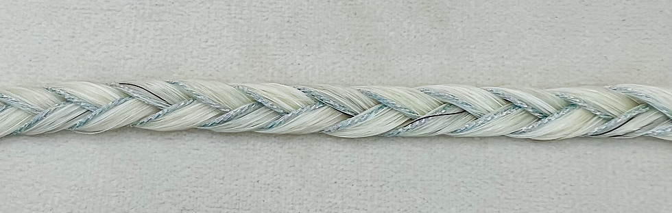Fil bleu ciel irisé