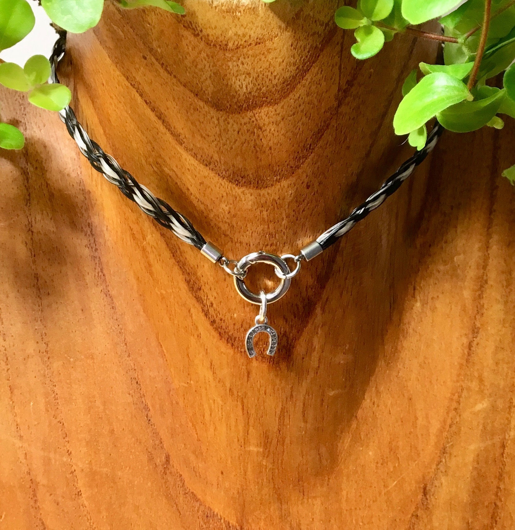 Collier Donut Tressage plat