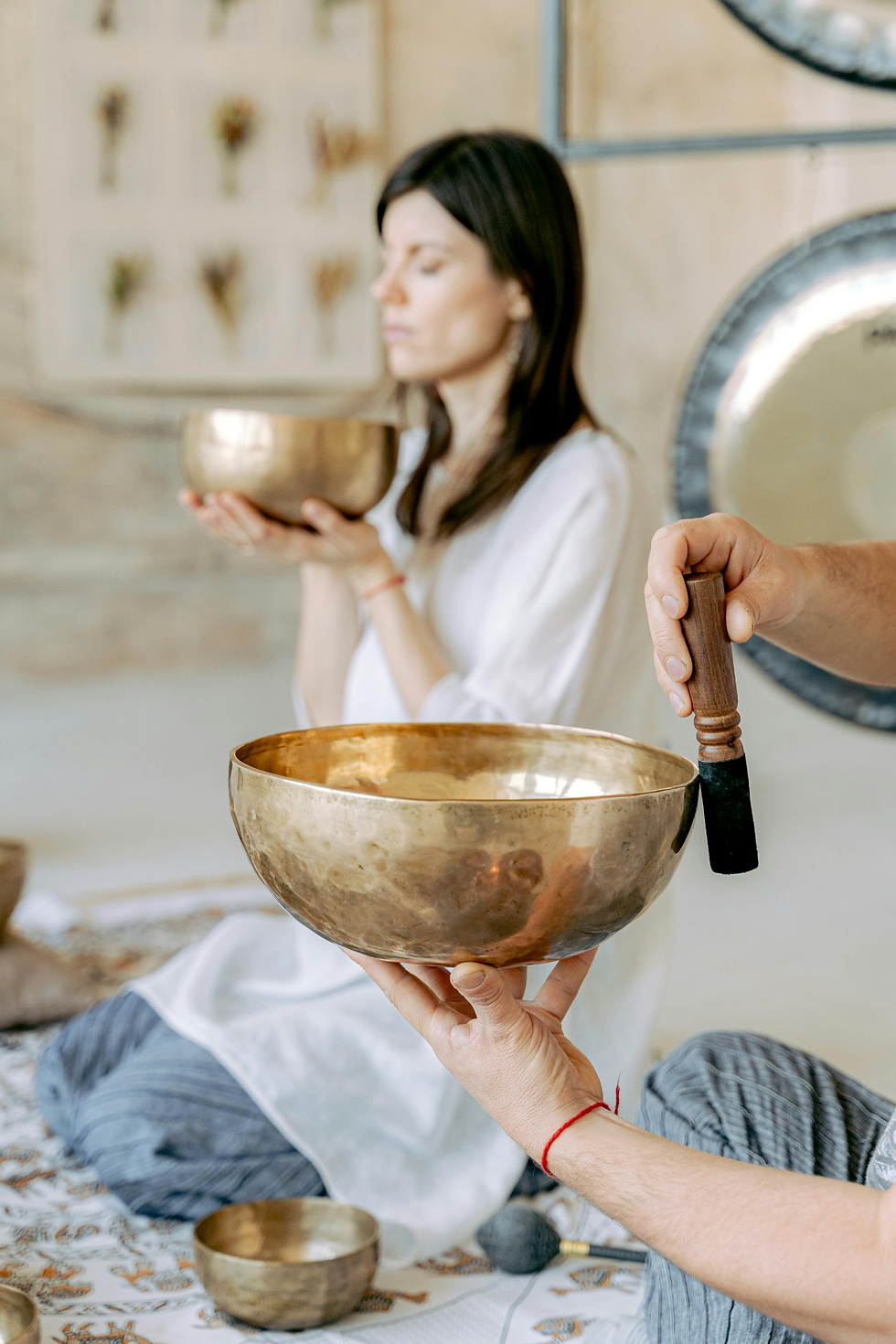 Mindfulness and sound bowl therapy for the Kansas resident at our holistic mental health treatment center.