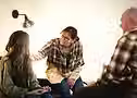 Chateau Health & Wellness staff providing compassionate support during a conversation in Oakley, Utah