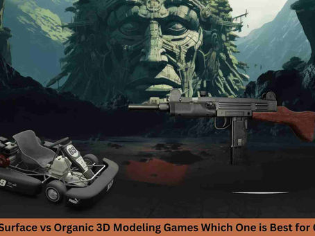 Hard Surface vs Organic 3D Modeling Games Which One is Best for Games?