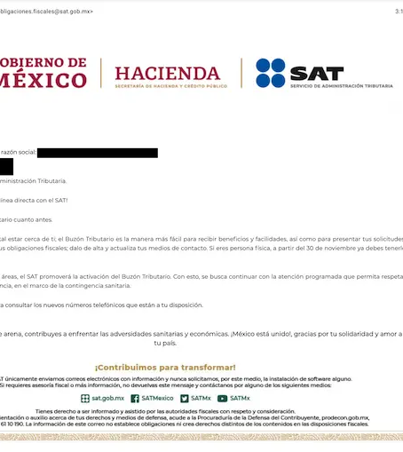 ¿Qué hacer si se recibe una "Atenta" Invitación del SAT?