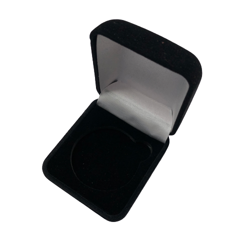 Boite en velours - Coin 4 cm