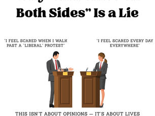 blog on left wing politics vs right wing politics and both sides are extreme is a lie