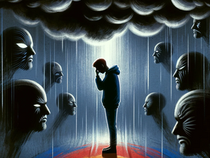 Image representing LGBTQ+ self-acceptance and support, symbolising compassion, connection, and emotional safety.