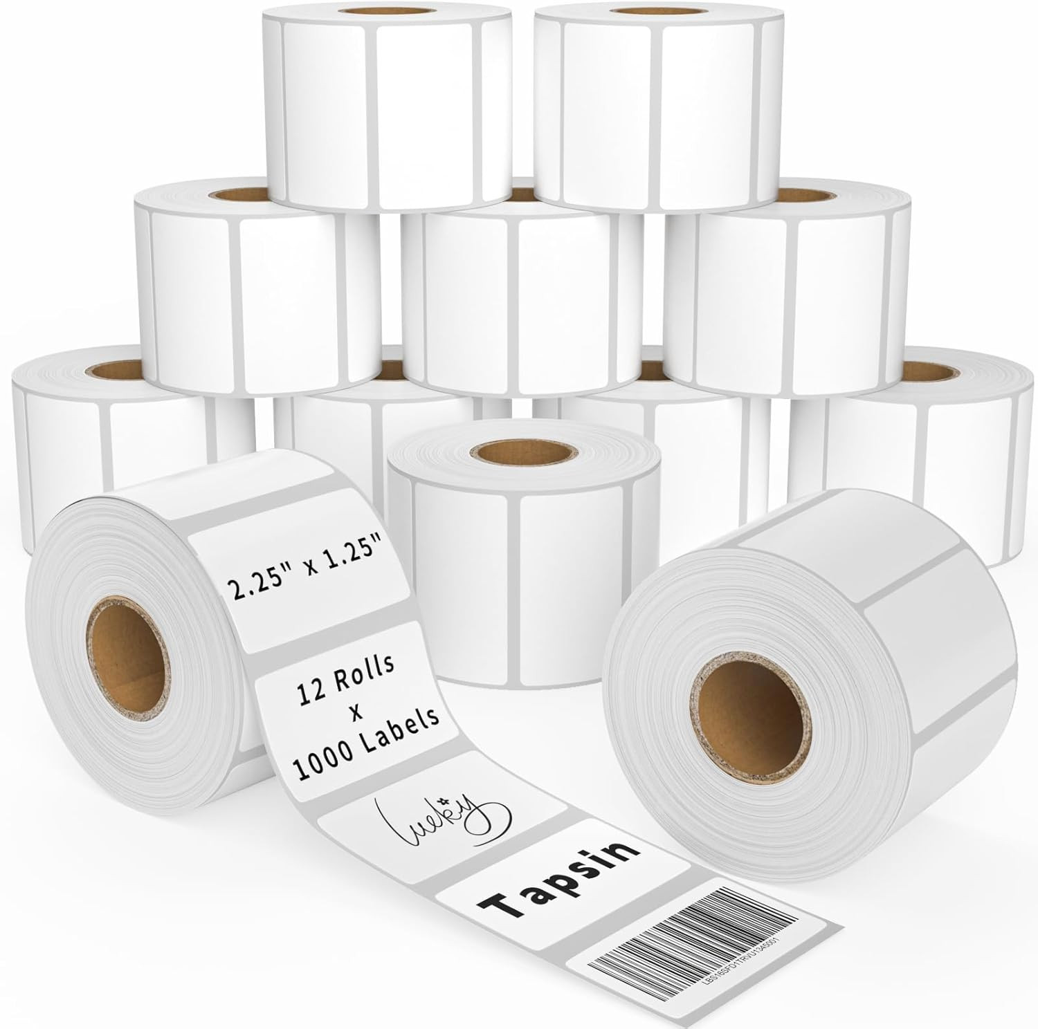 Thermal Labels 2.25 x 1.25 Barcode, FNSKU, Mailing, Shipping Labels, Compatible